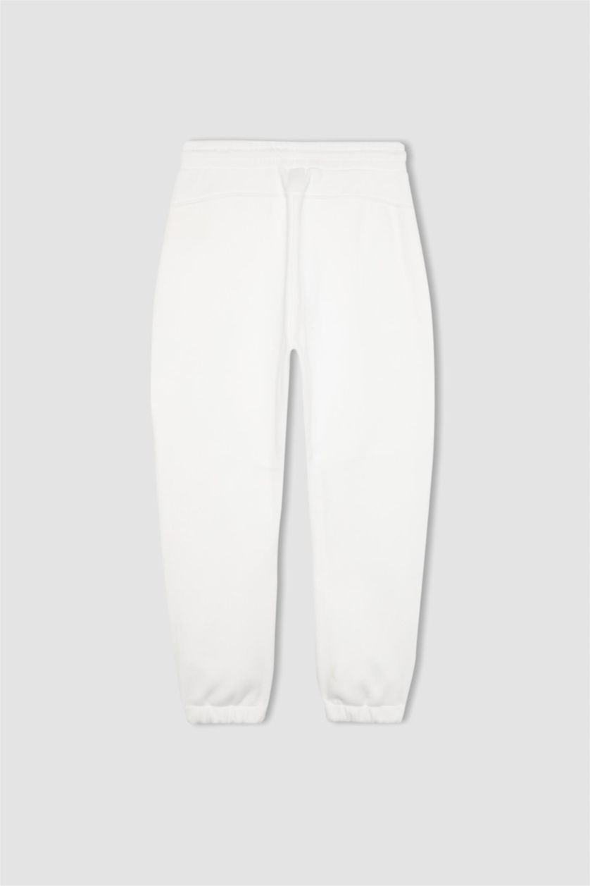 MAN Ecru DeFactoFit Standard Fit Polar Jogger Sweatpants