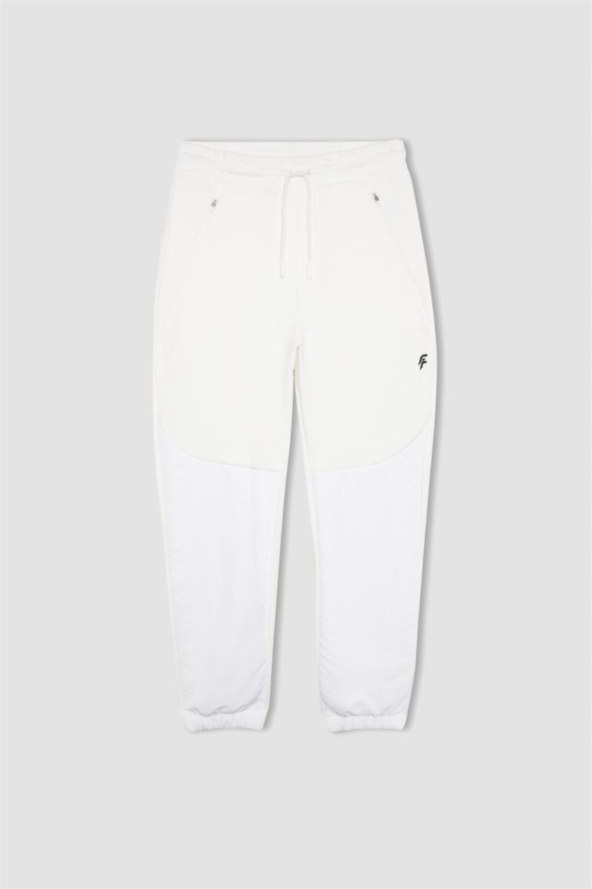 MAN Ecru DeFactoFit Standard Fit Polar Jogger Sweatpants