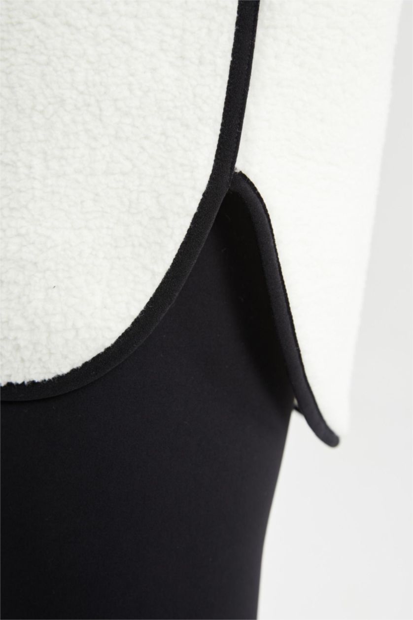 Женщины Бежевый Свитшот стандартного кроя с капюшоном, DeFactoFit