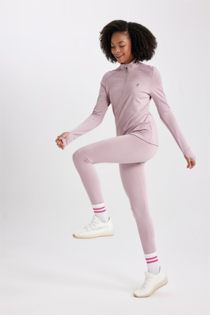 Әйелдерге Қызғылт стандарт пішім беліңізді жабыңыз Леггинстер