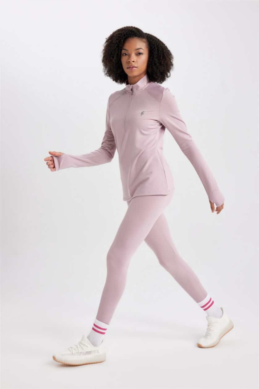 Әйелдерге Қызғылт стандарт пішім беліңізді жабыңыз Леггинстер