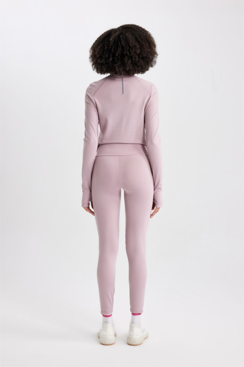 Әйелдерге Қызғылт стандарт пішім беліңізді жабыңыз Леггинстер