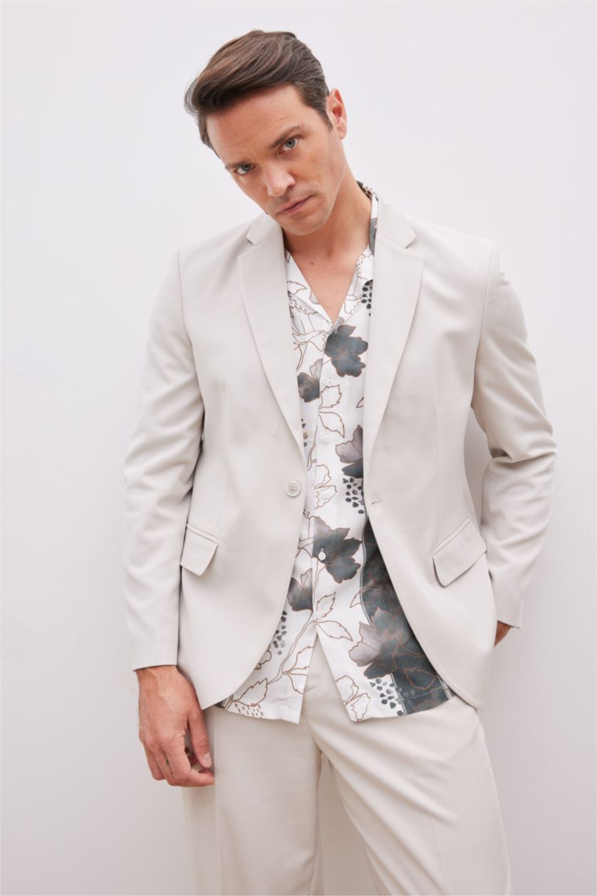 MAN Stone Relax Fit Lined Blazer