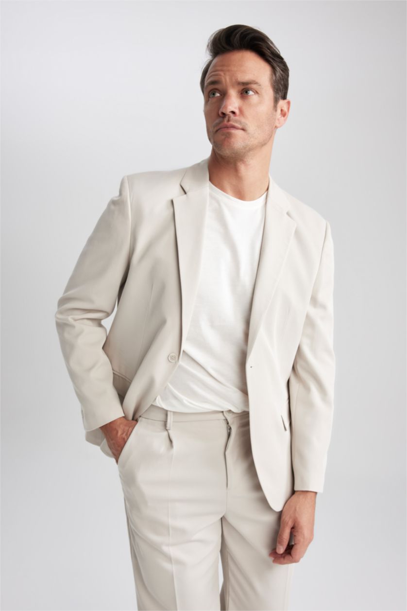 MAN Stone Relax Fit Lined Blazer