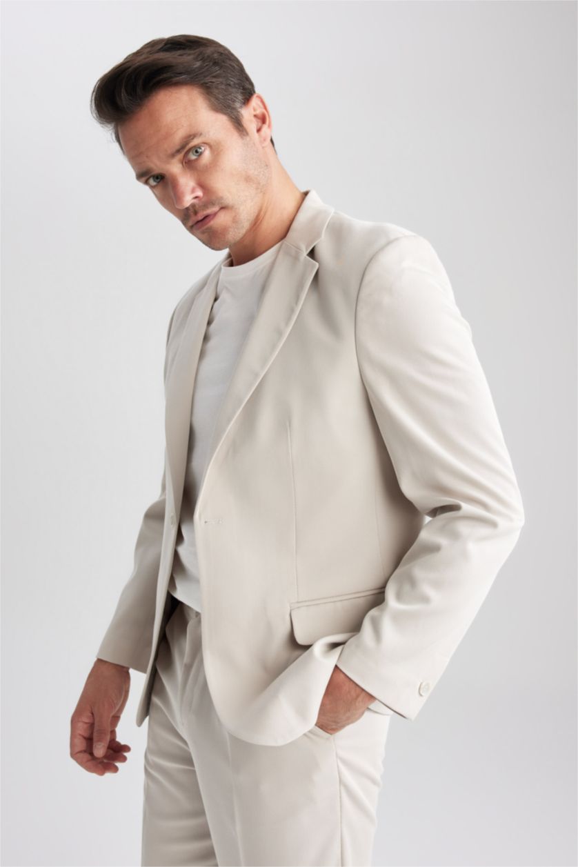 MAN Stone Relax Fit Lined Blazer