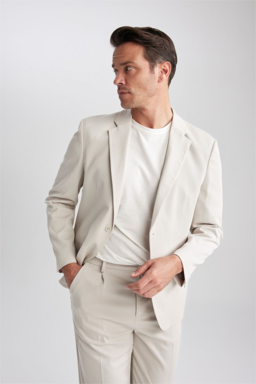 MAN Stone Relax Fit Lined Blazer