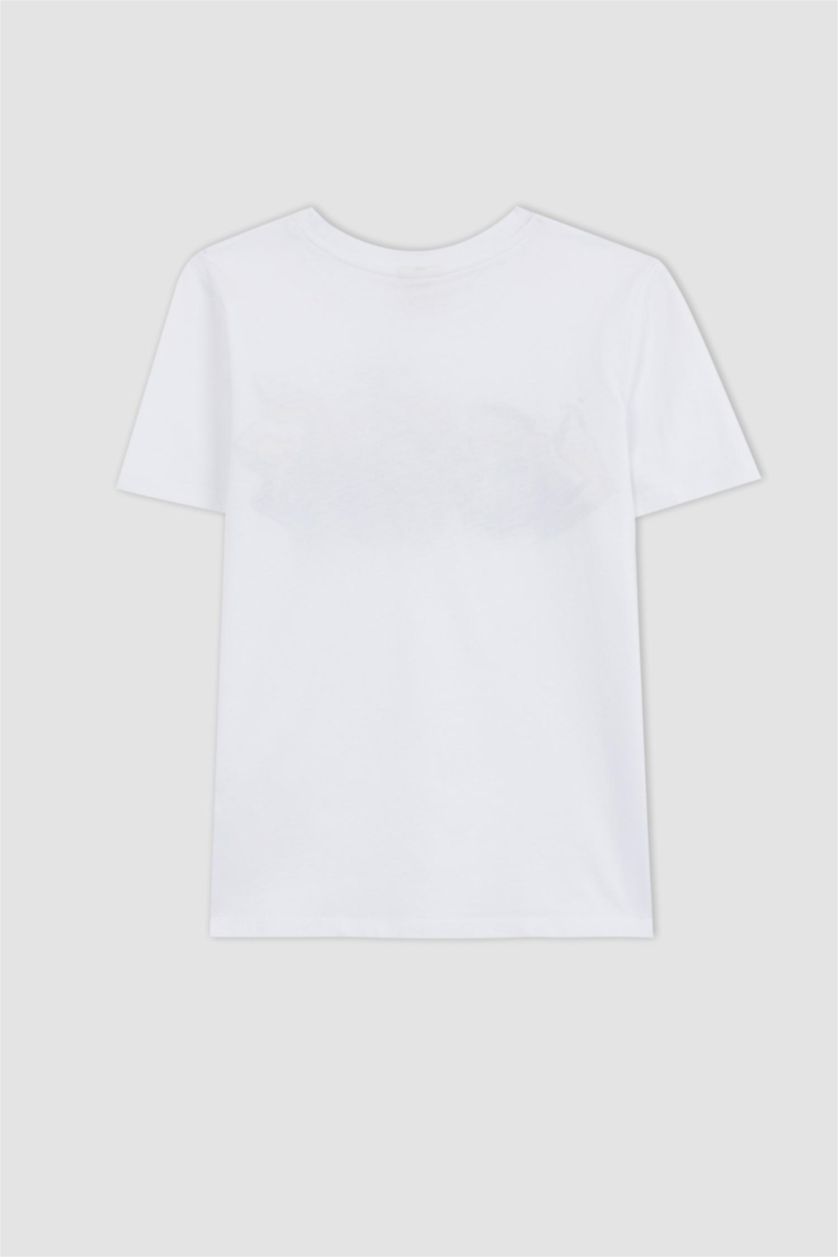 BOYS & TEENS White Boy Short Sleeved 2-piece Set