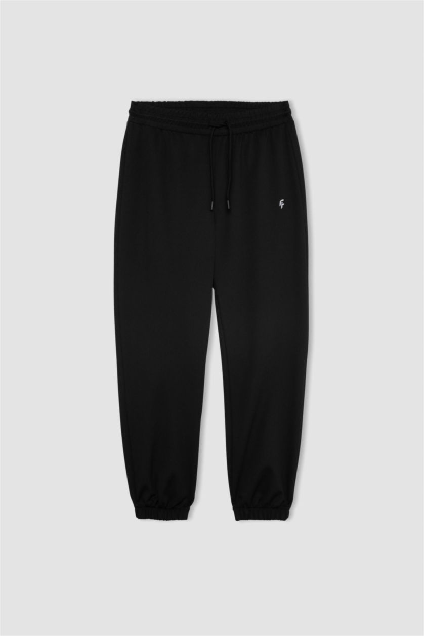 نساء أسود Standard Fit Trousers