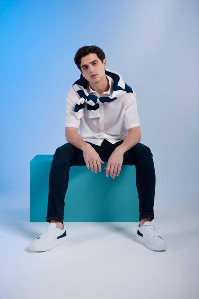 HOMME Indigo Jean coupe slim Pedro