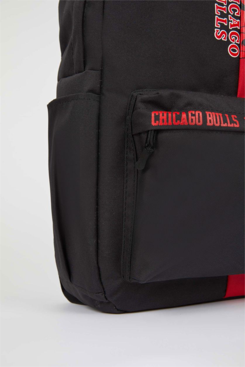 Erkek Karma Unisex NBA Chicago Bulls Su Geçirmez Kumaş Okul Çantası