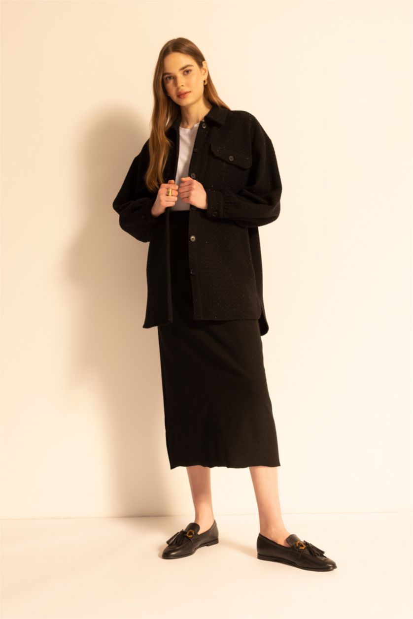 نساء أسود Regular Fit Maxi