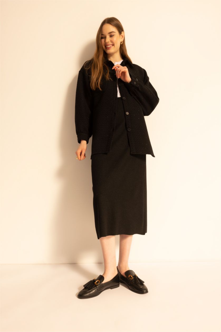 نساء أسود Regular Fit Maxi