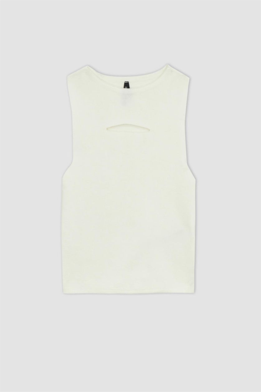 FEMME Écru Débardeur Coupe Slim