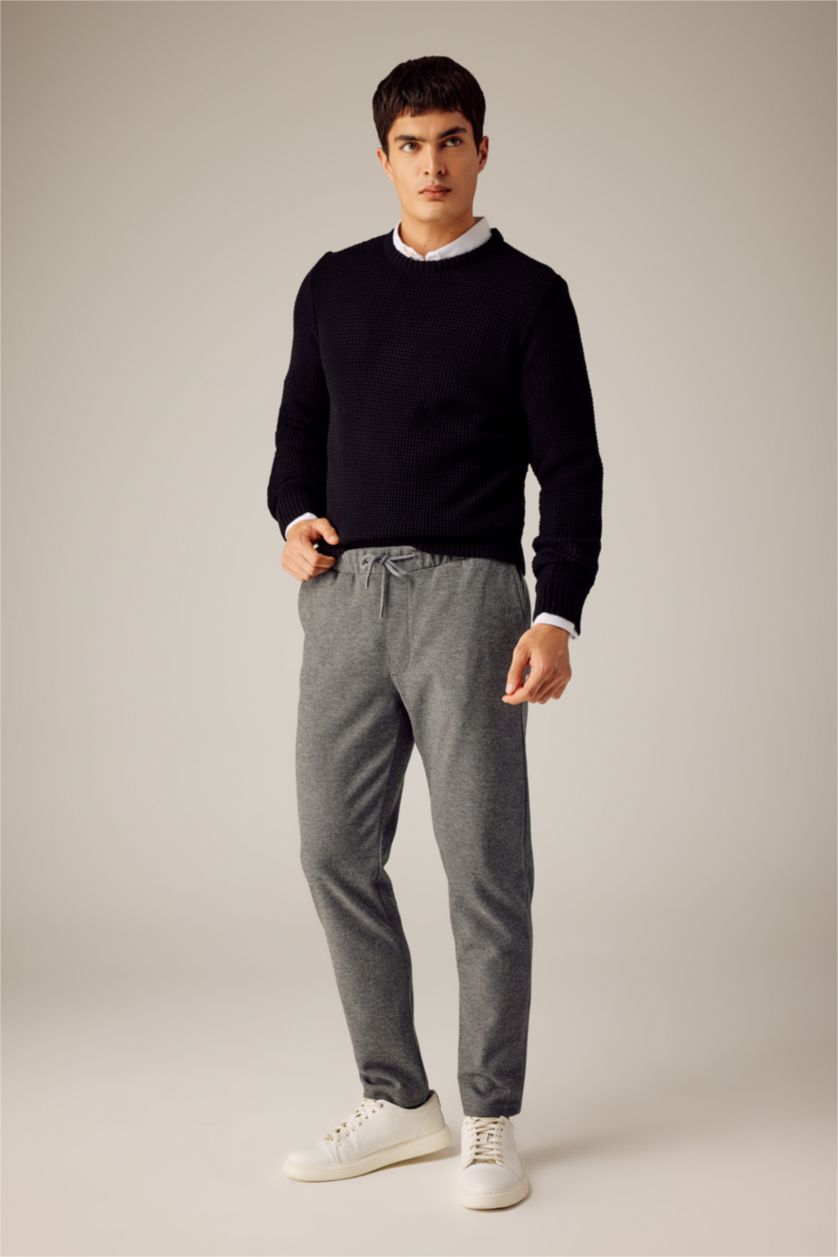 رجالي رمادي بنطلون جوجر فيت