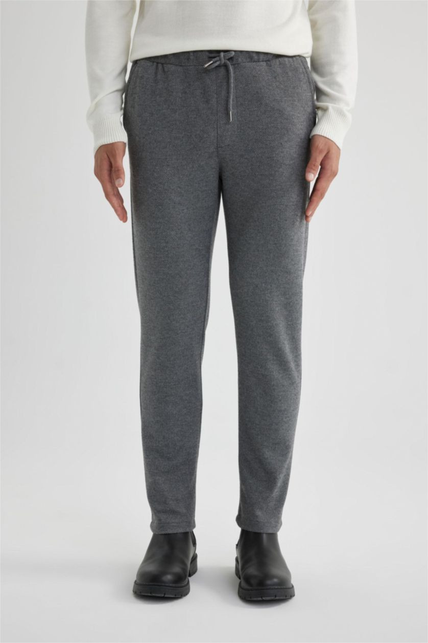 رجالي رمادي بنطلون جوجر فيت