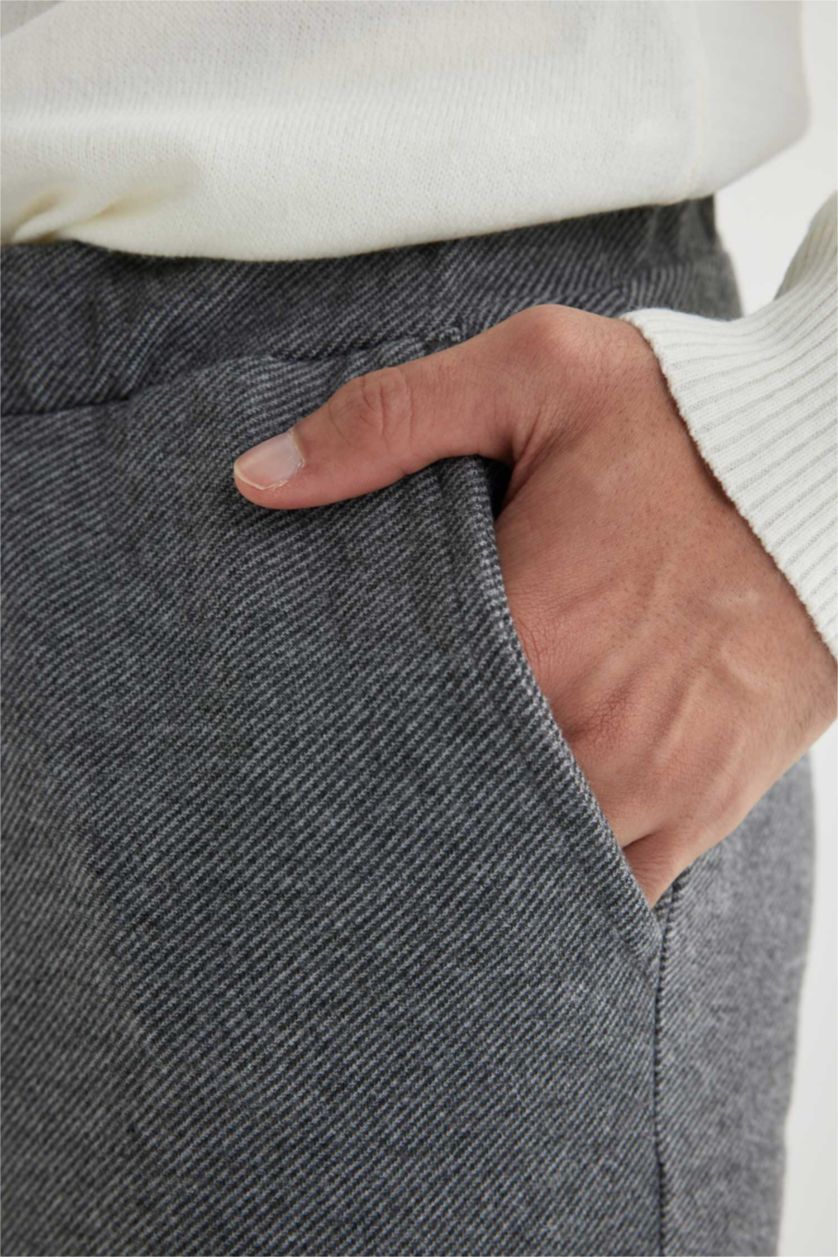 رجالي رمادي بنطلون جوجر فيت