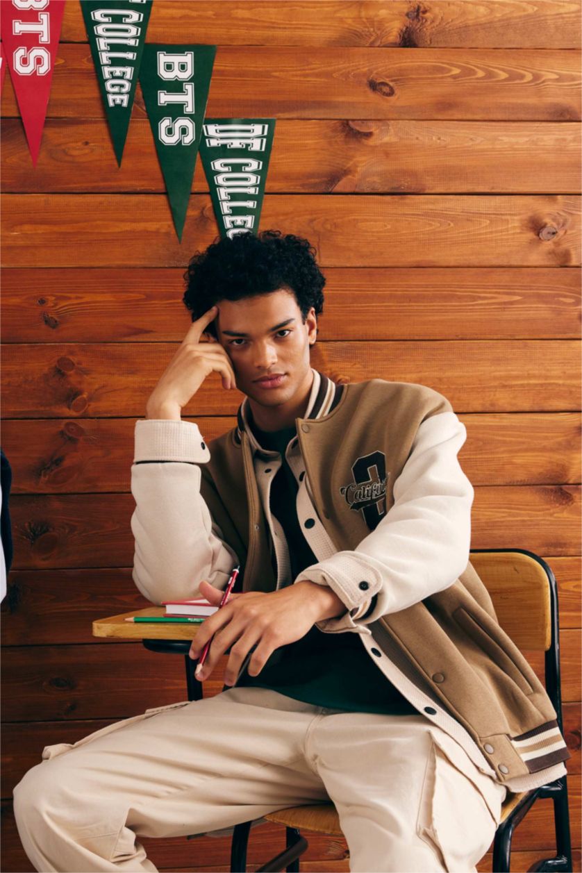 MAN Camel Oversize Fit Cardigan