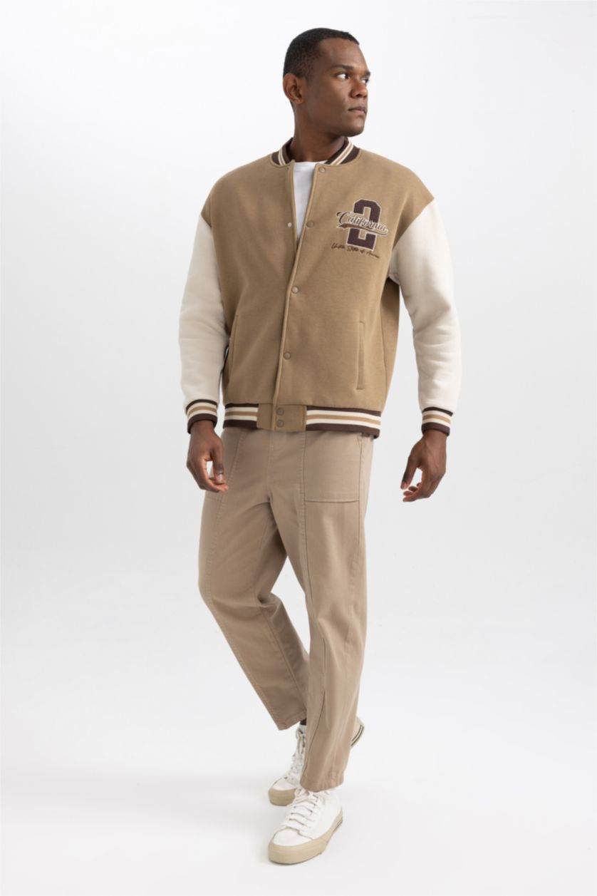 MAN Camel Oversize Fit Cardigan