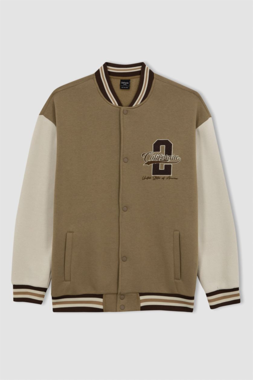 MAN Camel Oversize Fit Cardigan