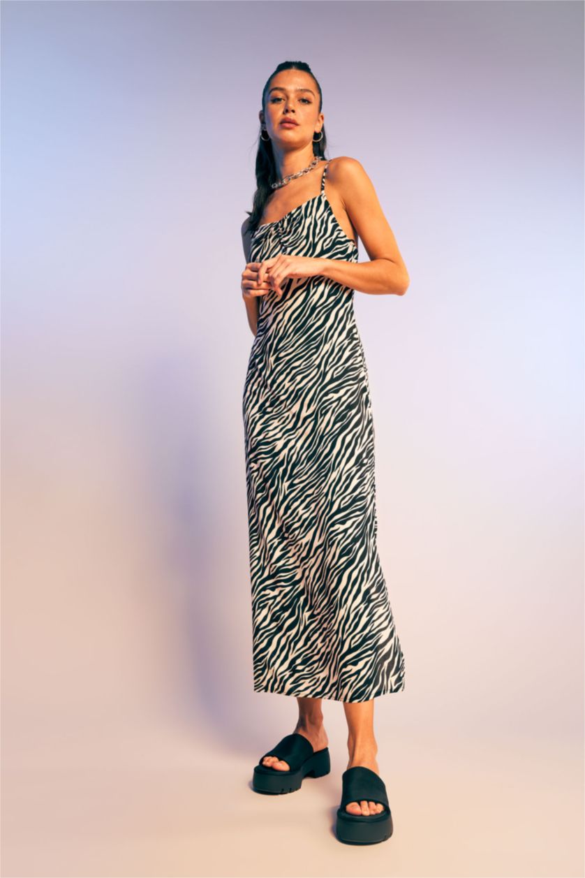 FEMME Noir Robes Col En V