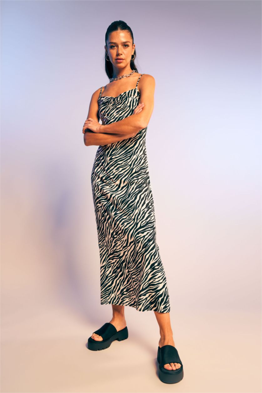 FEMME Noir Robes Col En V