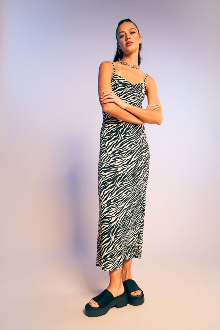 FEMME Noir Robes Col En V