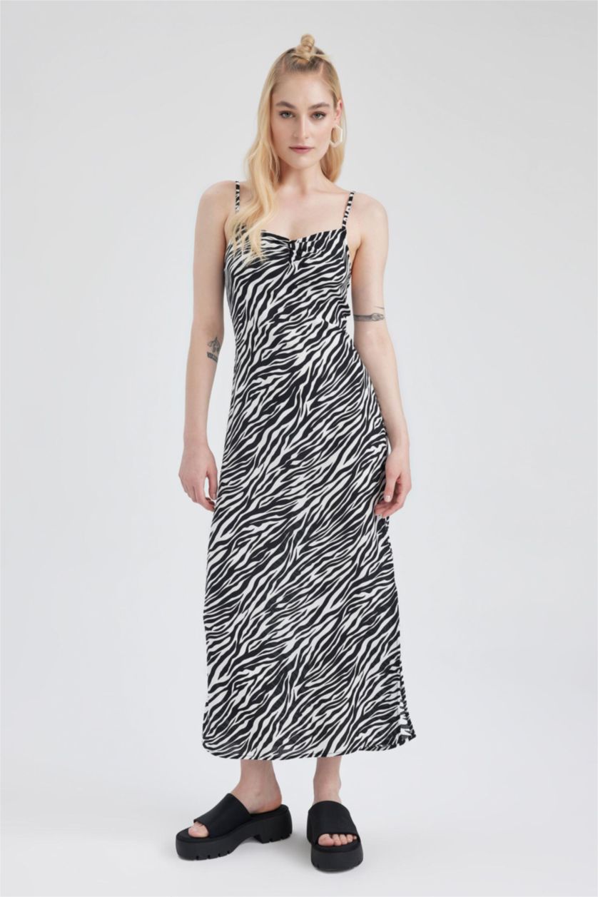 FEMME Noir Robes Col En V