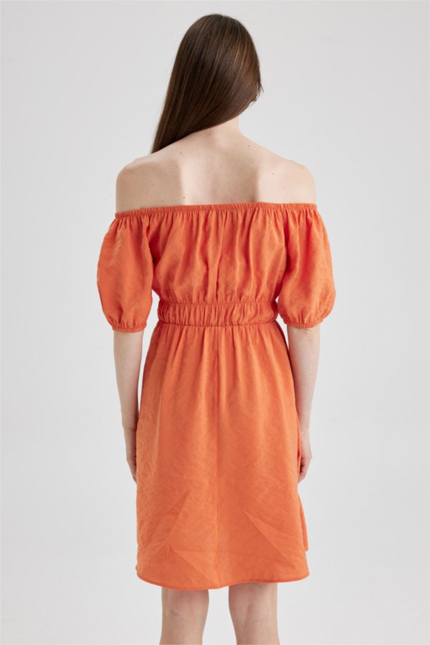 Woman Orange modal Mini Dress