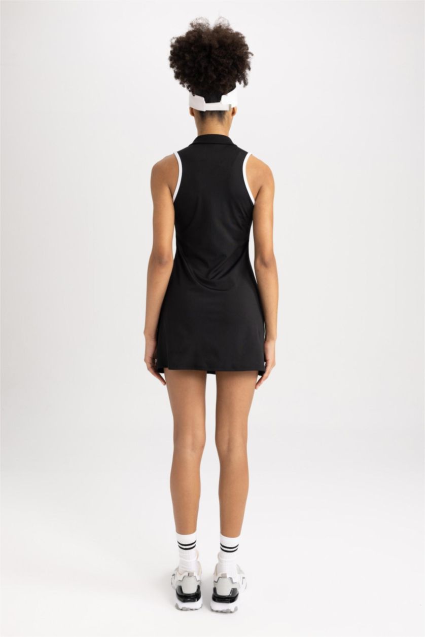 WOMAN Black Defacto Fit Slim Fit Dress