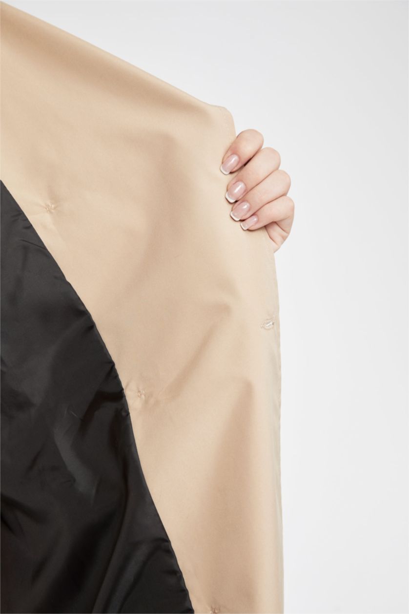 WOMAN Camel Waterproof Trenchcoat