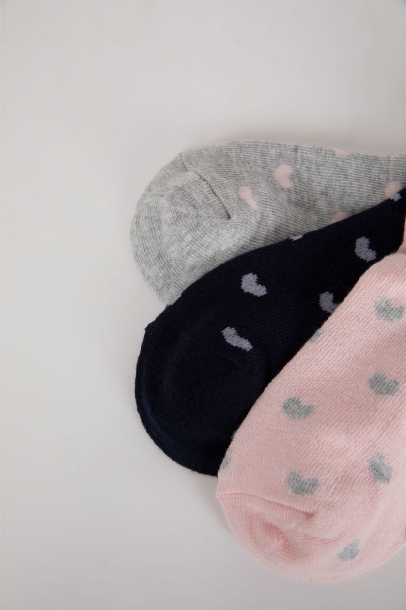 Kadın Karma Kadın 3'lü Pamuklu Sneaker Çorap