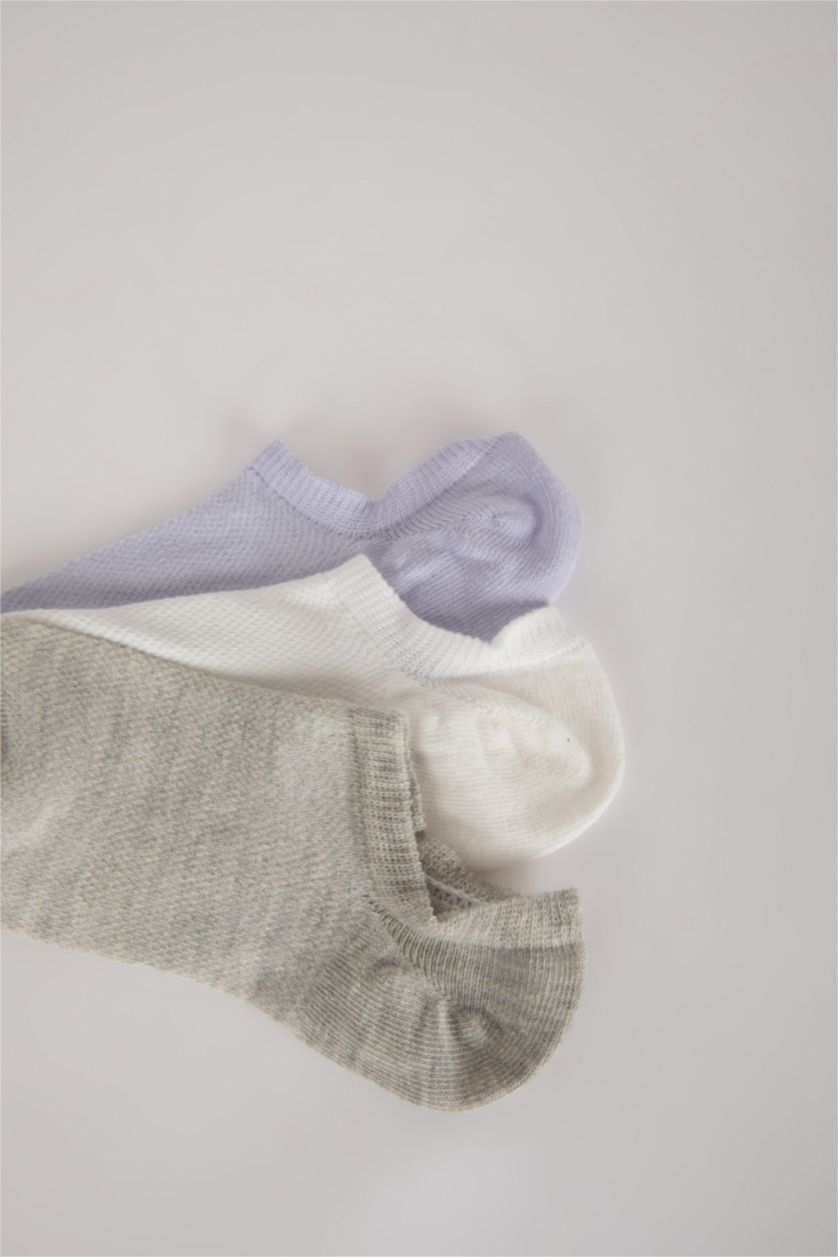 Kadın Karma Kadın 3'lü Pamuklu Sneaker Çorap