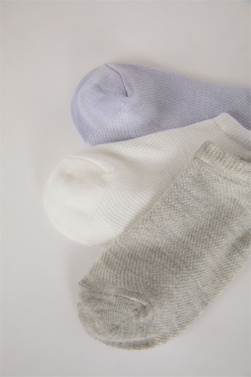 Kadın Karma Kadın 3'lü Pamuklu Sneaker Çorap