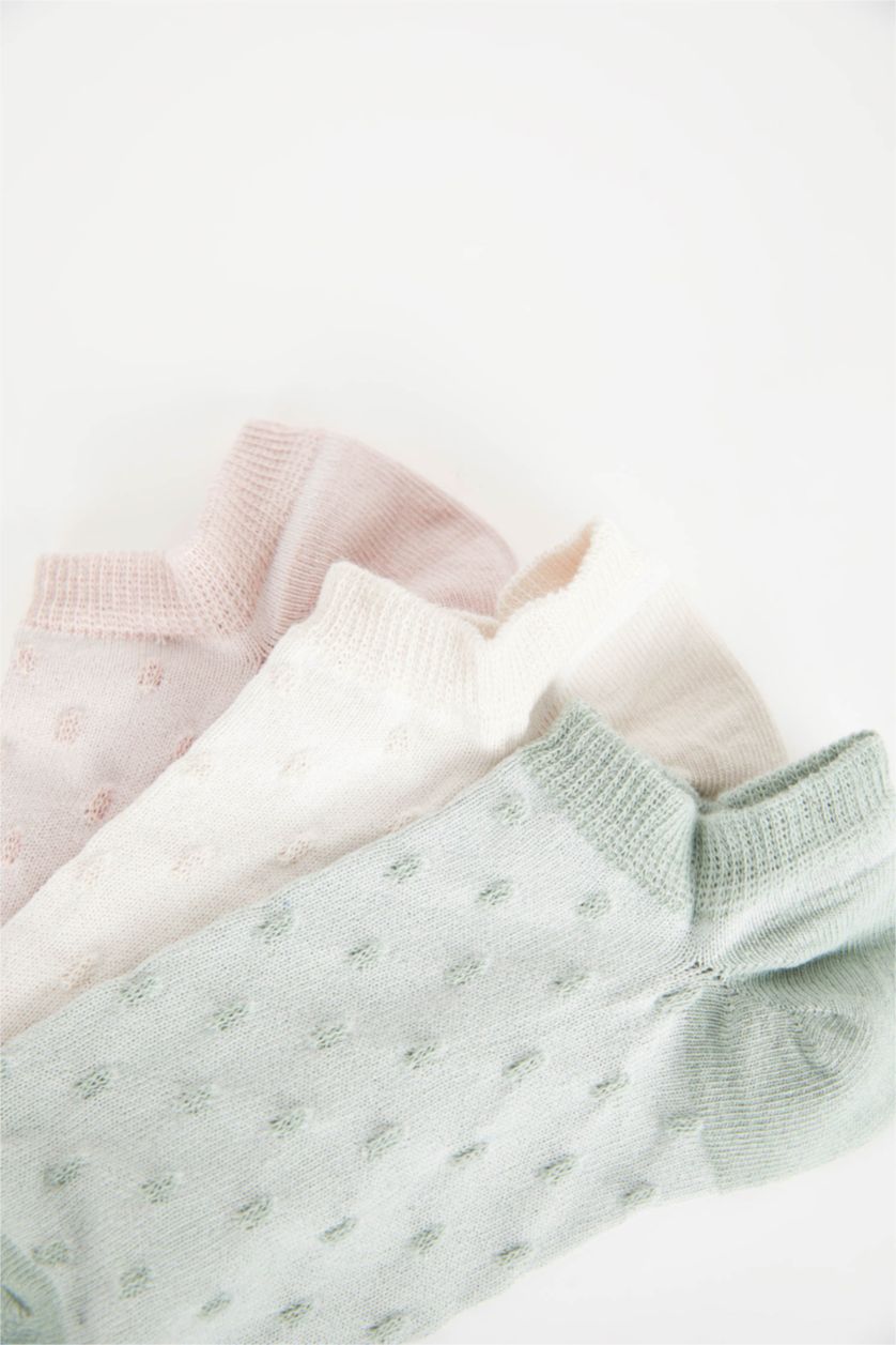 FEMME Yumuşak Chaussettes Courtes Coton Pour Femme - 3 Pièces