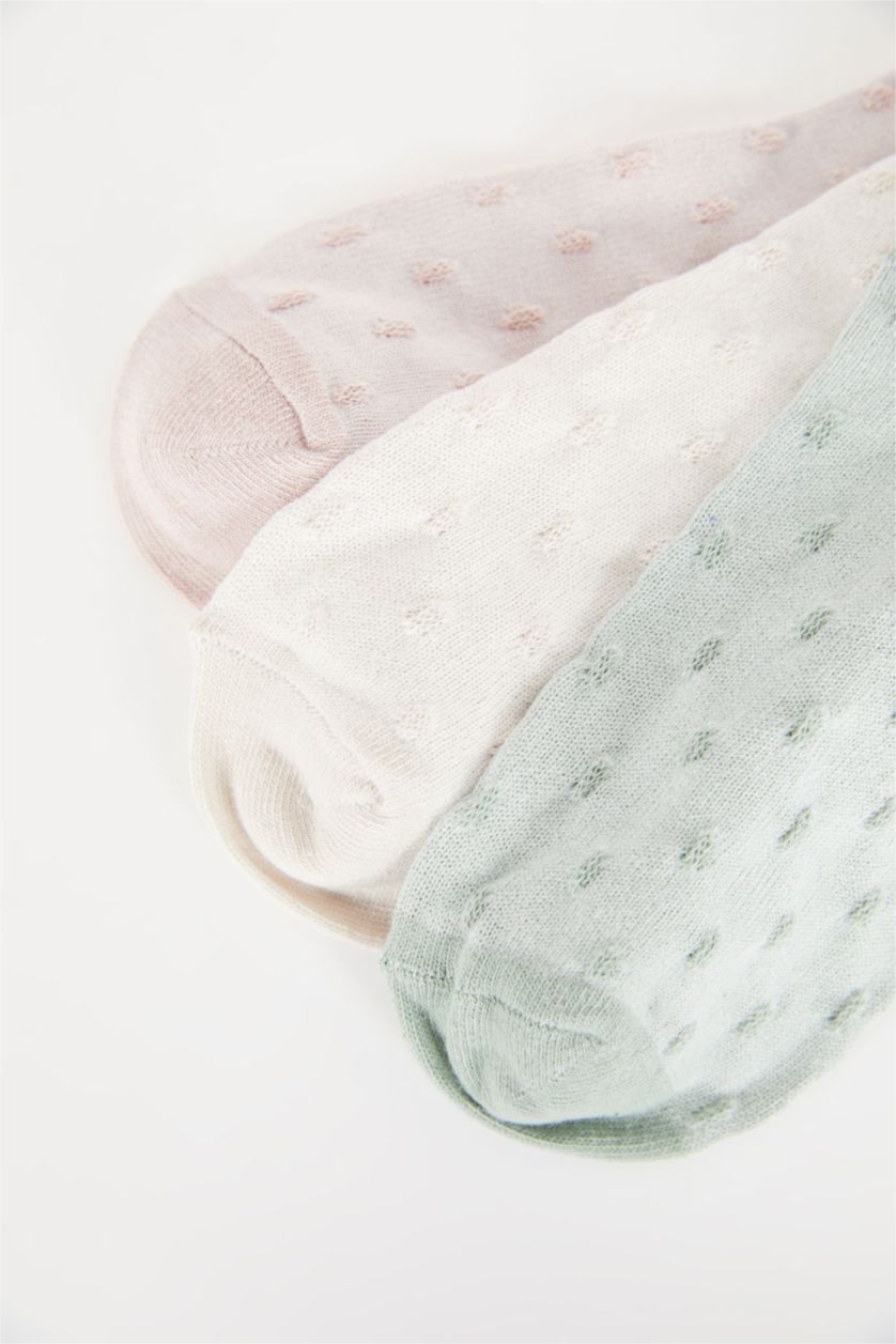 FEMME Yumuşak Chaussettes Courtes Coton Pour Femme - 3 Pièces