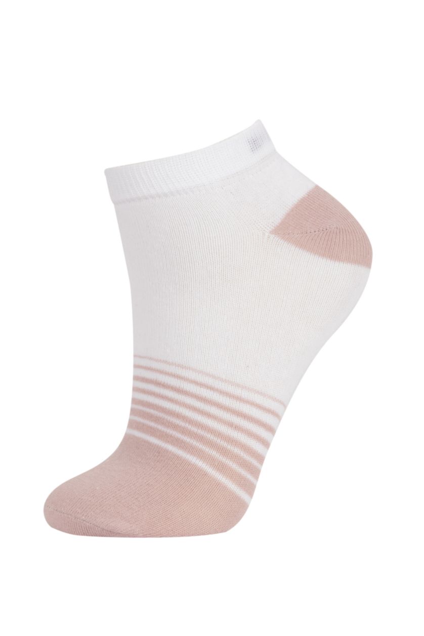 Kadın Karma Kadın 5'li Pamuklu Patik Çorap