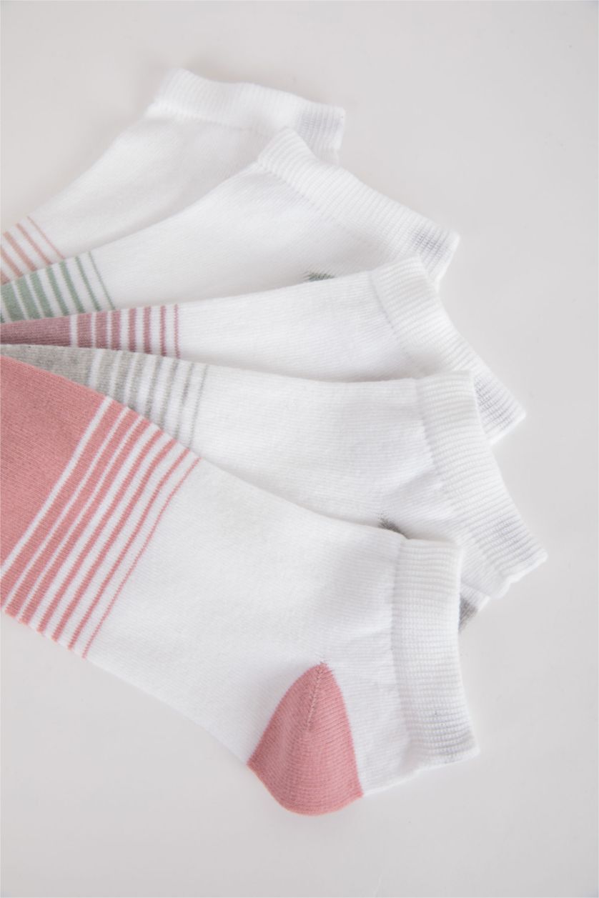 Kadın Karma Kadın 5'li Pamuklu Patik Çorap