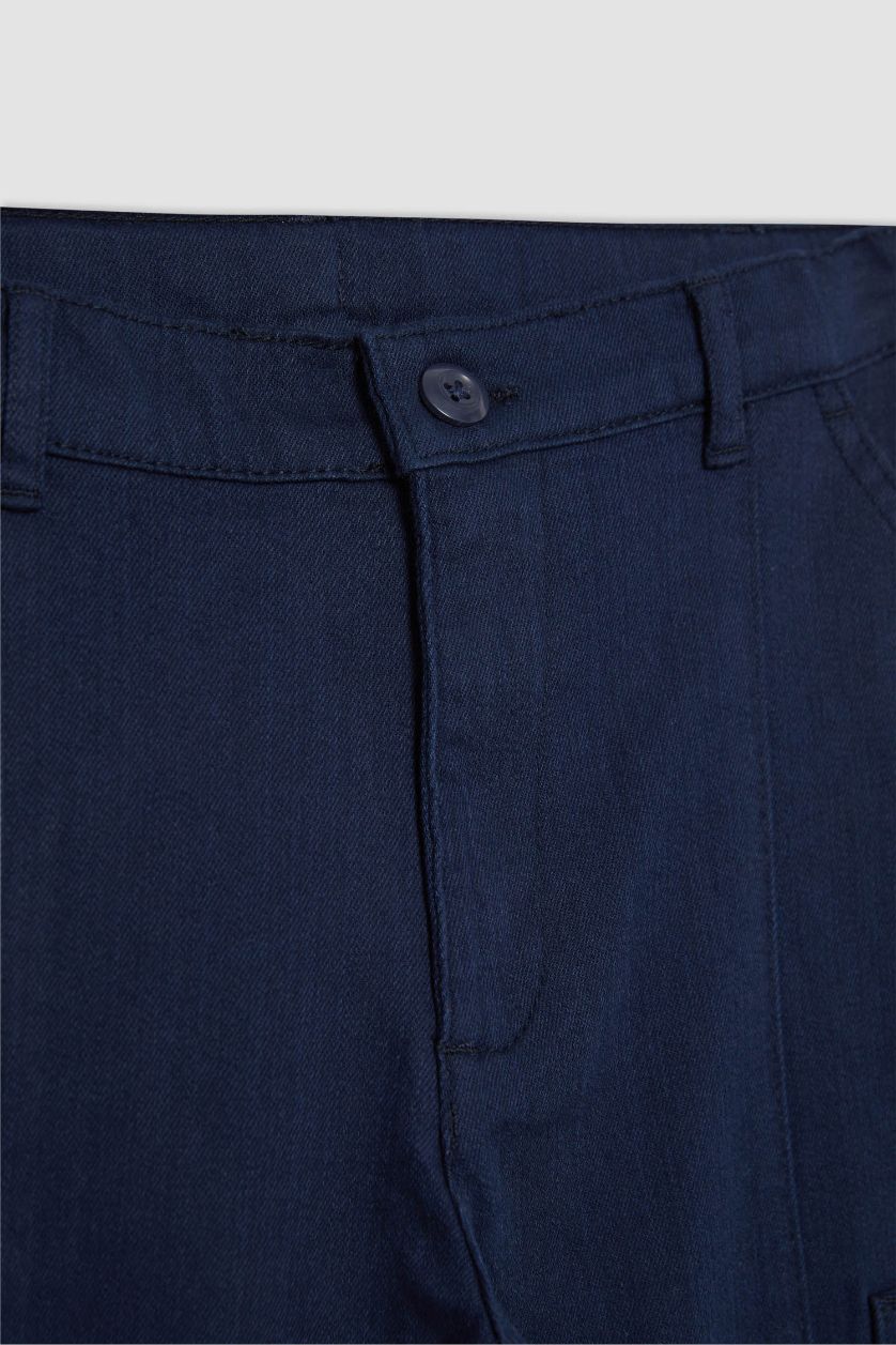 Boys & Teens NAVY Boy Cargo Fit Twill Trousers