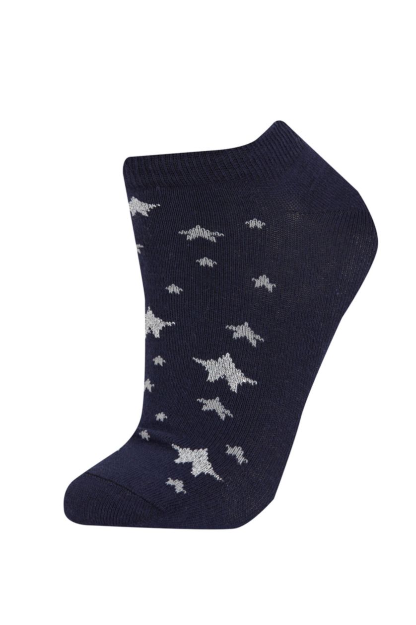 Kadın Karma Kadın 3'lü Pamuklu Patik Çorap