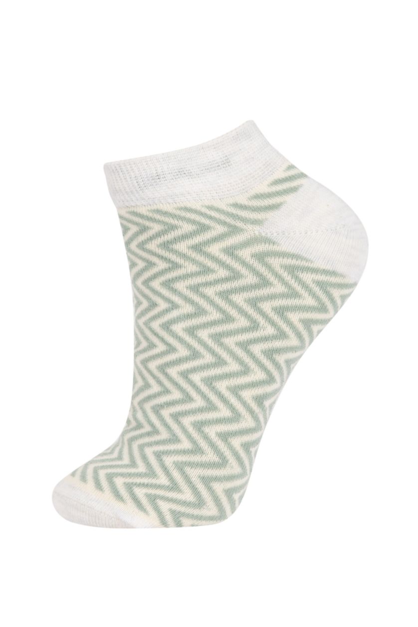 Женщины Разноцветный Носки из хлопка для женщин, 3 пары