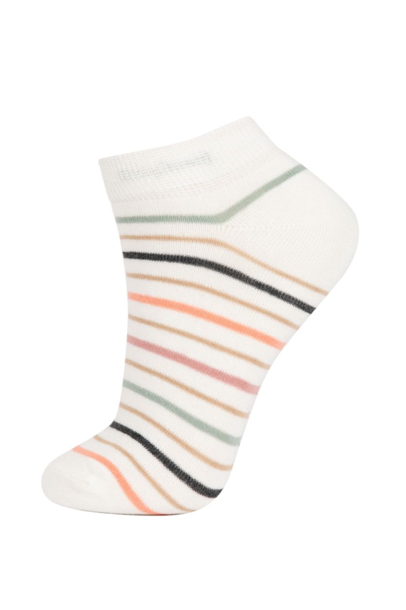 Женщины Разноцветный Носки из хлопка для женщин, 3 пары