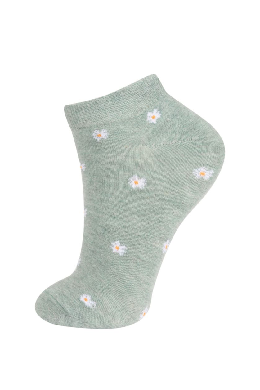 Kadın Karma Kadın 3'lü Pamuklu Patik Çorap