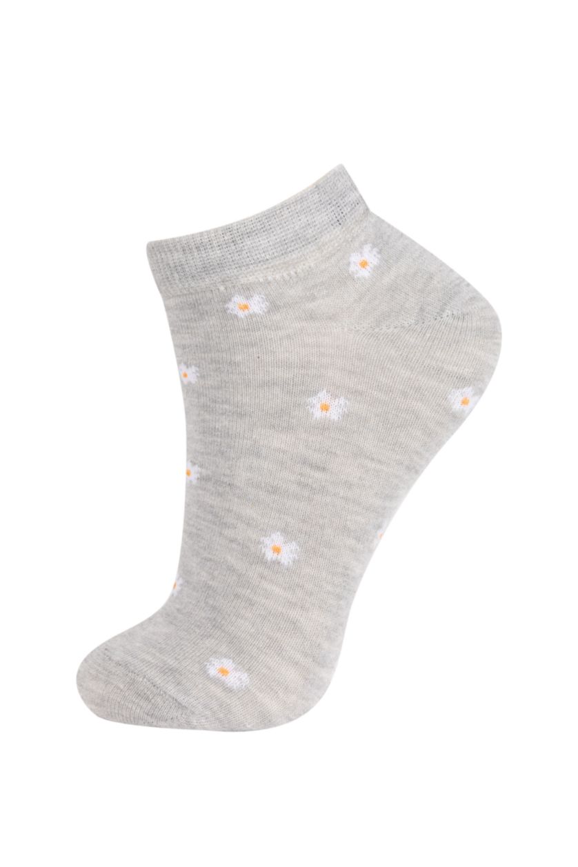 Kadın Karma Kadın 3'lü Pamuklu Patik Çorap