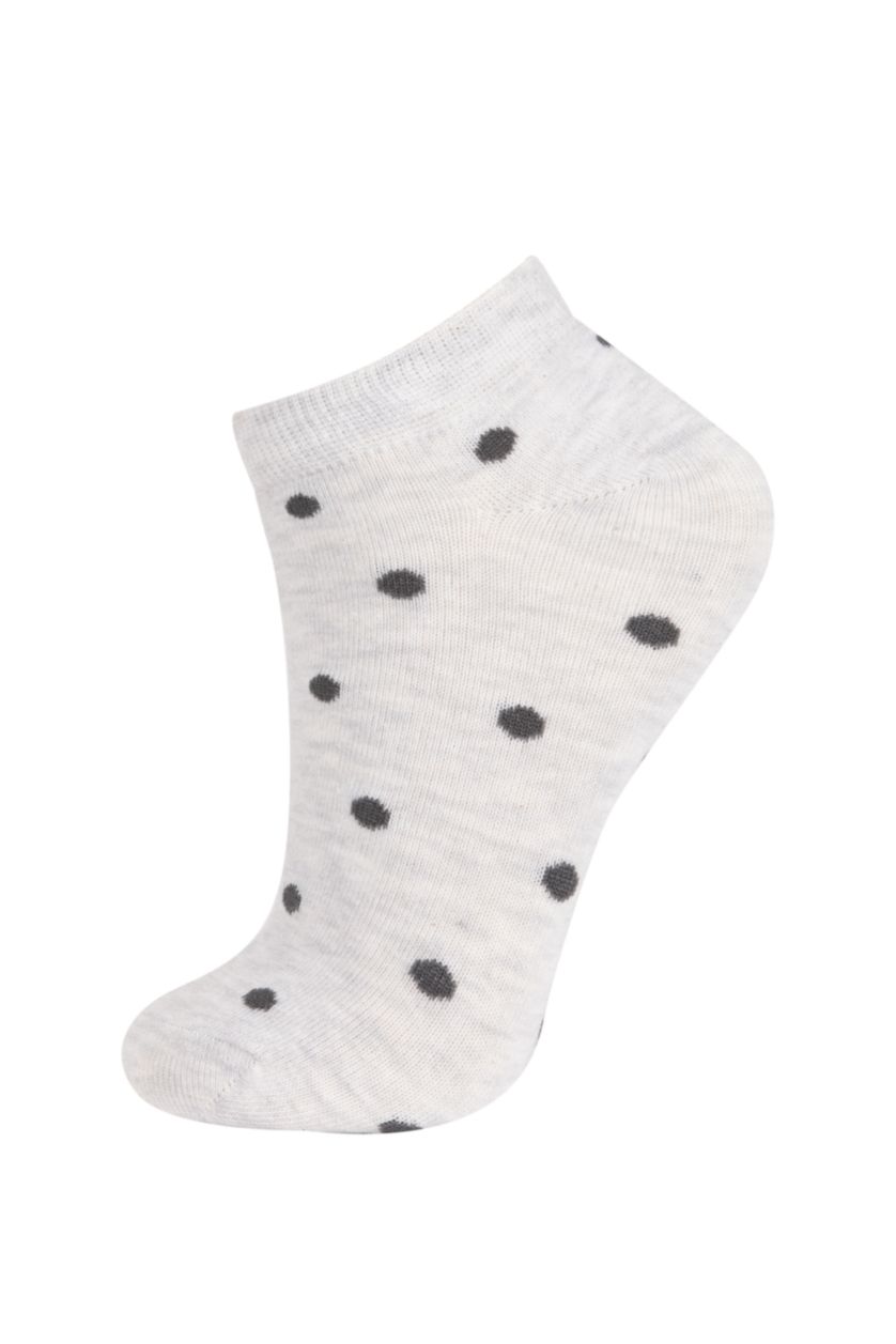 Kadın Karma Kadın 3'lü Pamuklu Patik Çorap