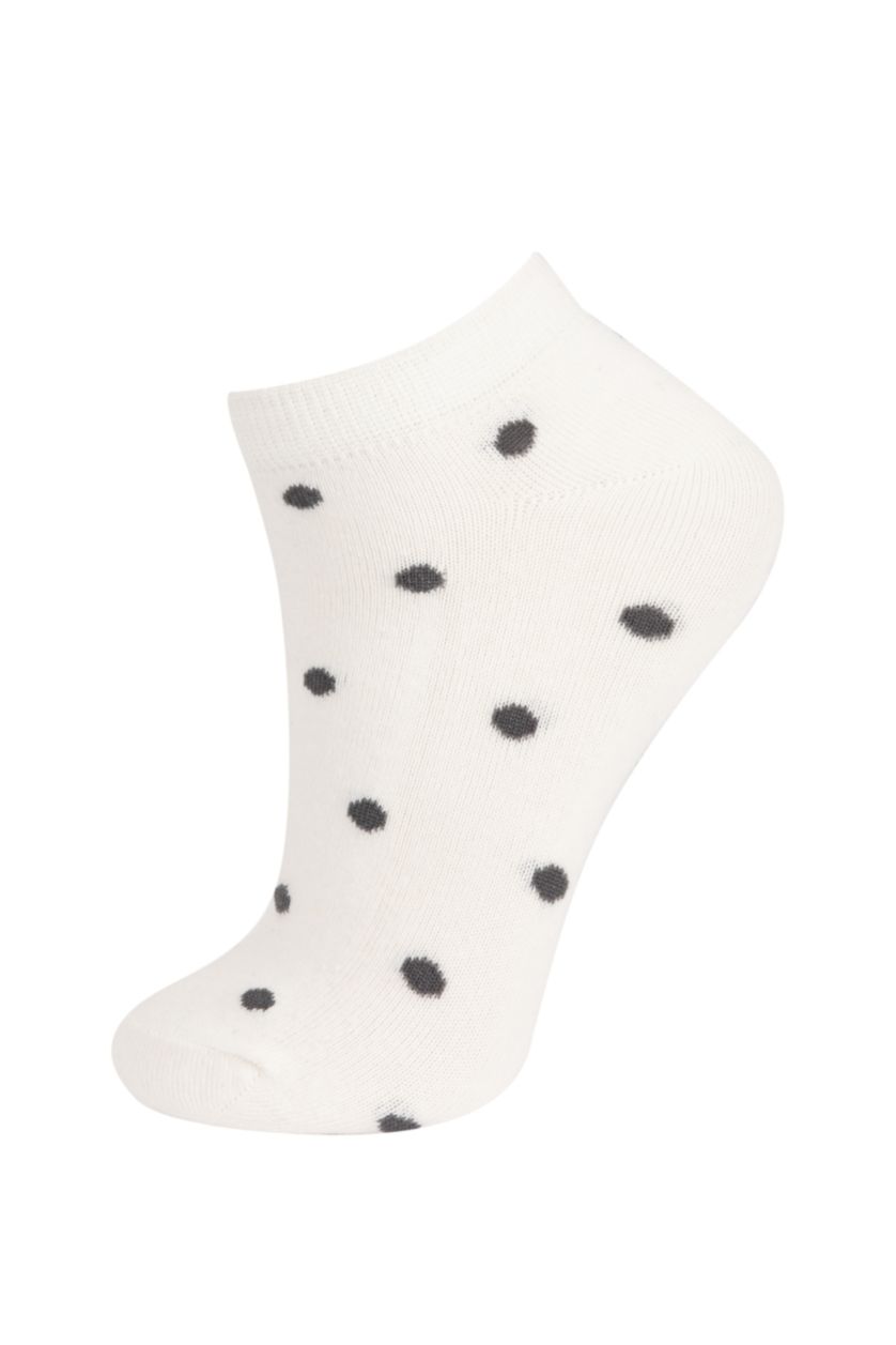 Kadın Karma Kadın 3'lü Pamuklu Patik Çorap