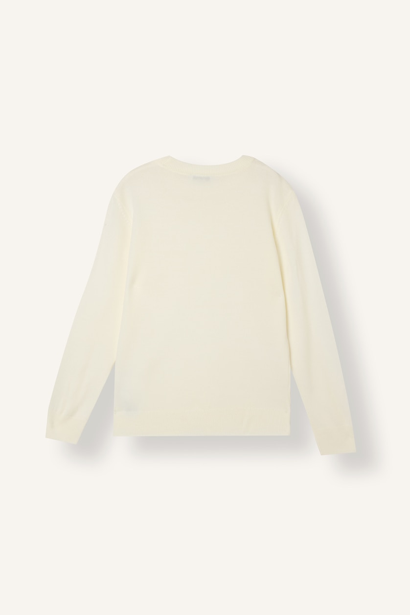 Erkek Çocuk - Genç Erkek Ekru Regular Fit Triko Kazak