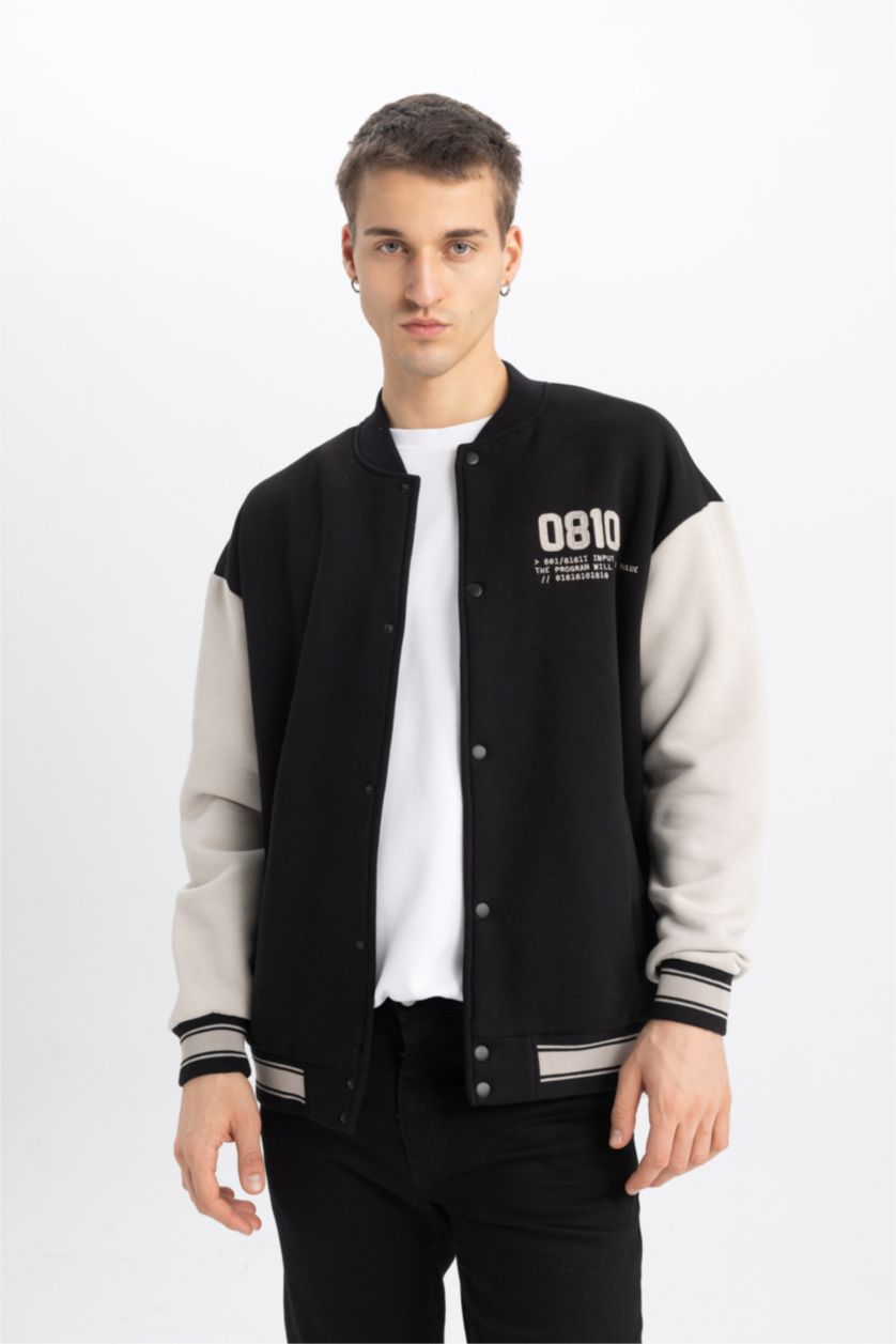 MAN Black Oversize Fit Cardigan