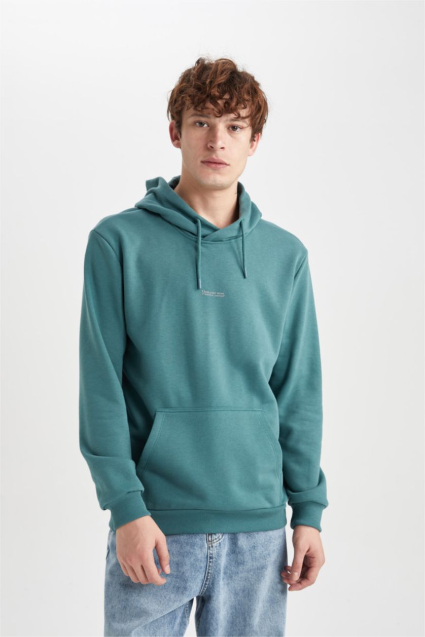 MAN Green Regular Fit Sweatshirt