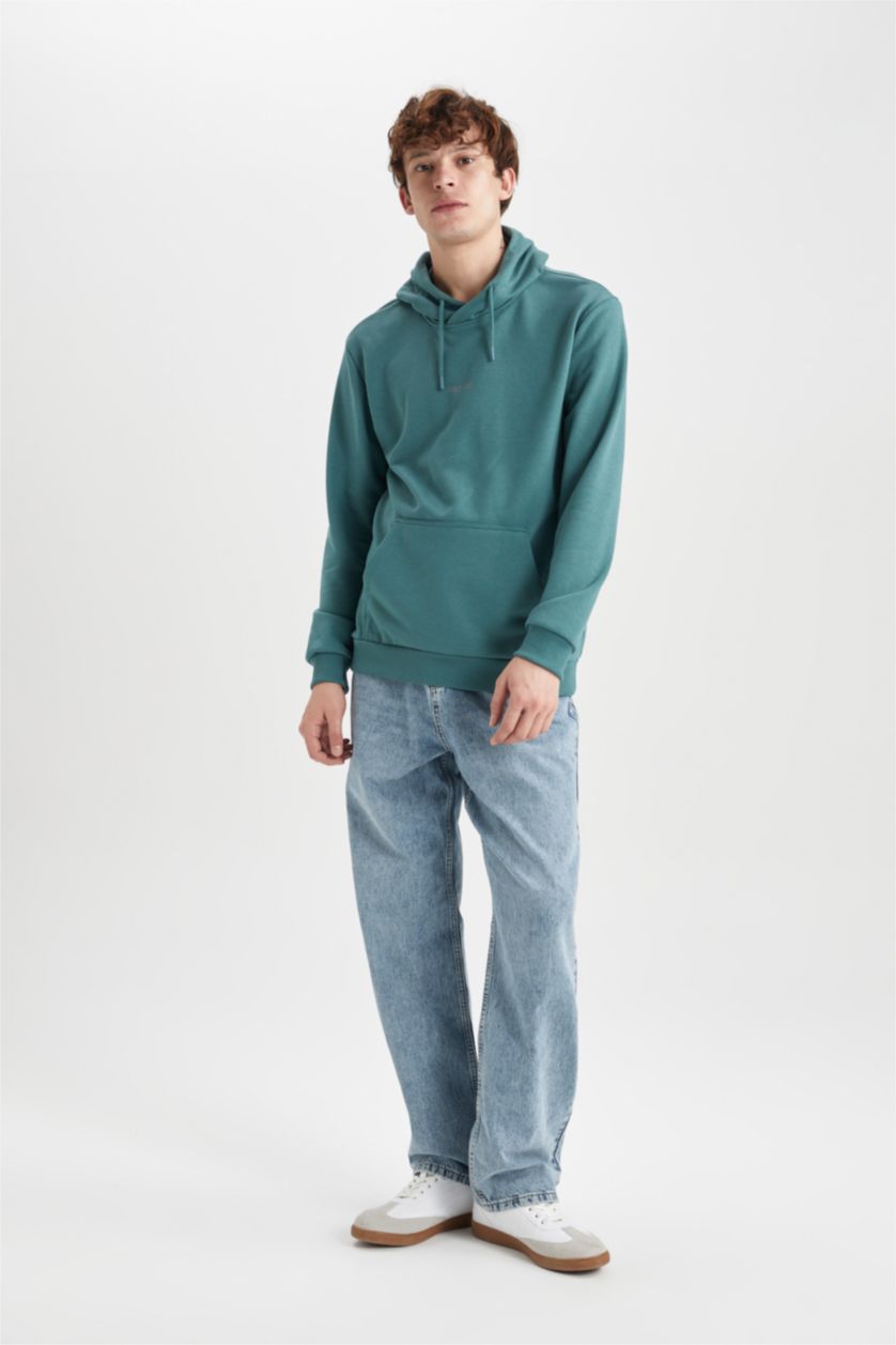 MAN Green Regular Fit Sweatshirt