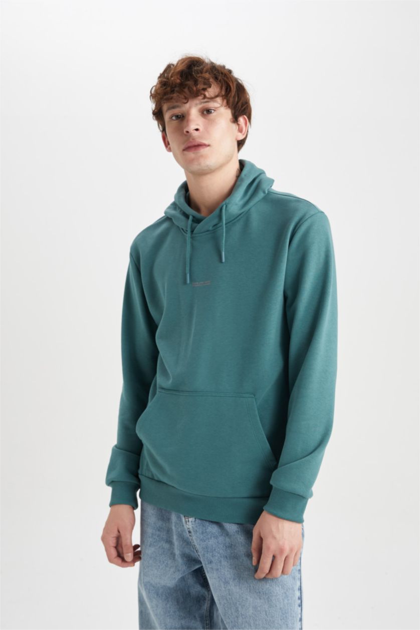 MAN Green Regular Fit Sweatshirt